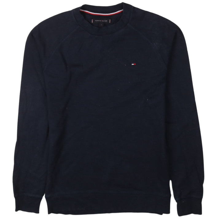 Tommy Hilfiger Men's Blue Crew Neck Cotton Sweatshirt Size S