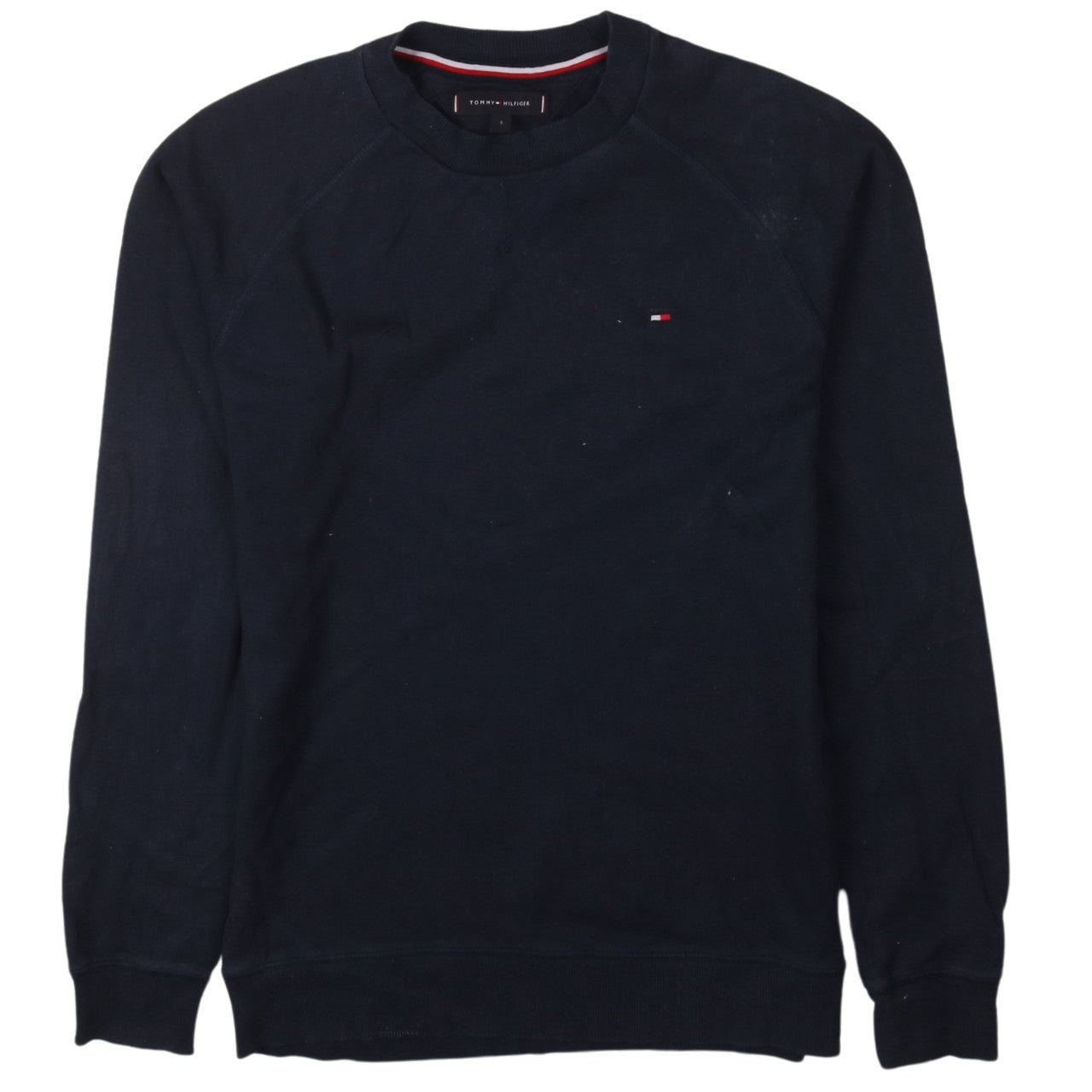 Tommy Hilfiger Men's Blue Crew Neck Cotton Sweatshirt Size S