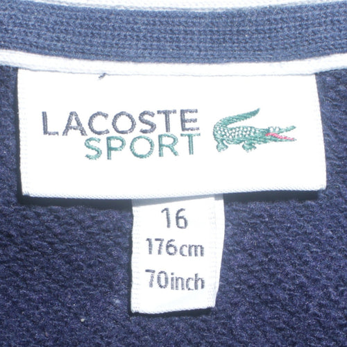 Lacoste Sport Boys Navy Blue Full Zip Hoodie Size 16 (176cm)