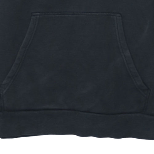 Adidas Boys Black Pullover Hoodie 13-14 Years Cotton Blend Sportswear