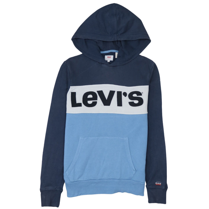 Levi's Men's Blue Pullover Hoodie S Logo Graphic Sweatshirt