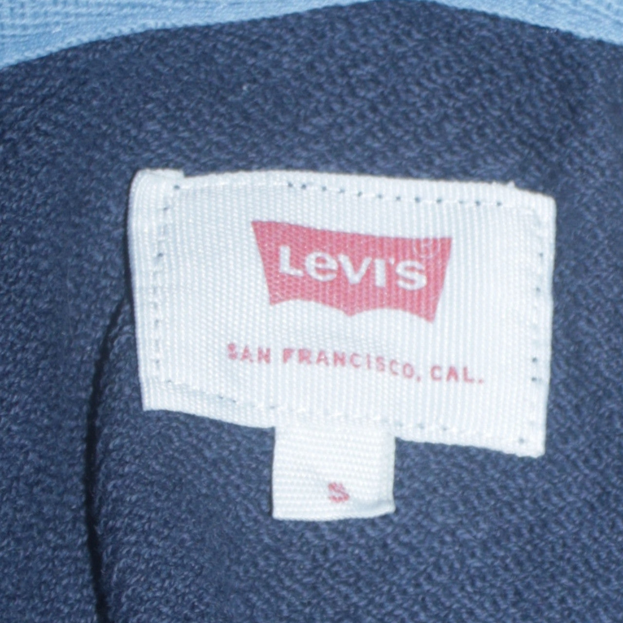 Levi's Men's Blue Pullover Hoodie S Logo Graphic Sweatshirt