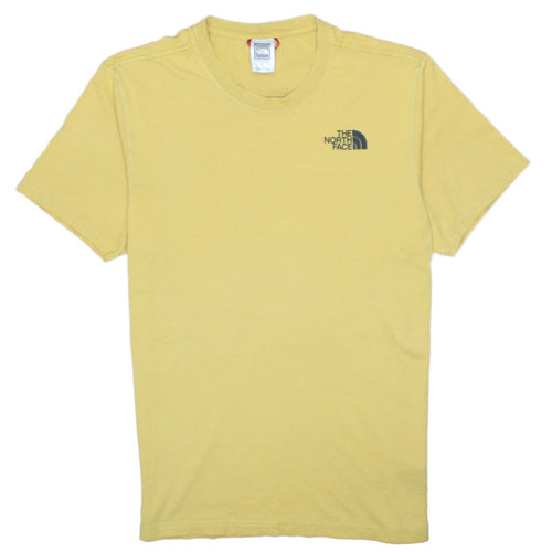 The North Face Men's Yellow Graphic Logo Crew Neck T-Shirt Size S