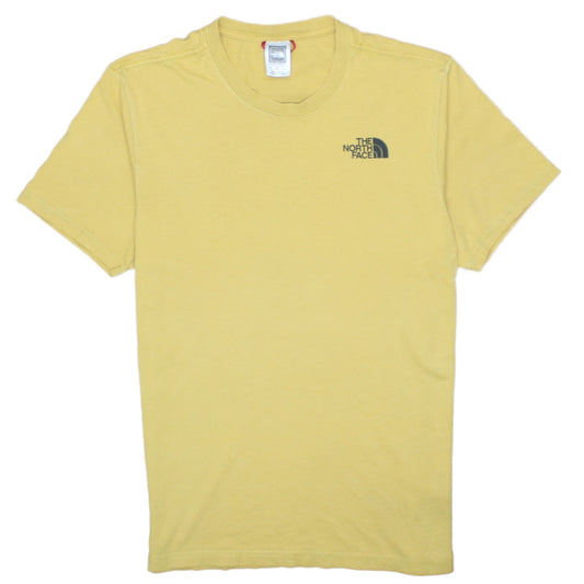 The North Face Men's Yellow Graphic Logo Crew Neck T-Shirt Size S