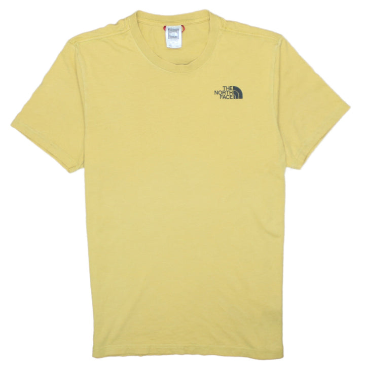 The North Face Men's Yellow Graphic Logo Crew Neck T-Shirt Size S
