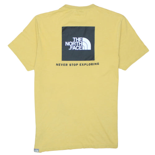 The North Face Men's Yellow Graphic Logo Crew Neck T-Shirt Size S