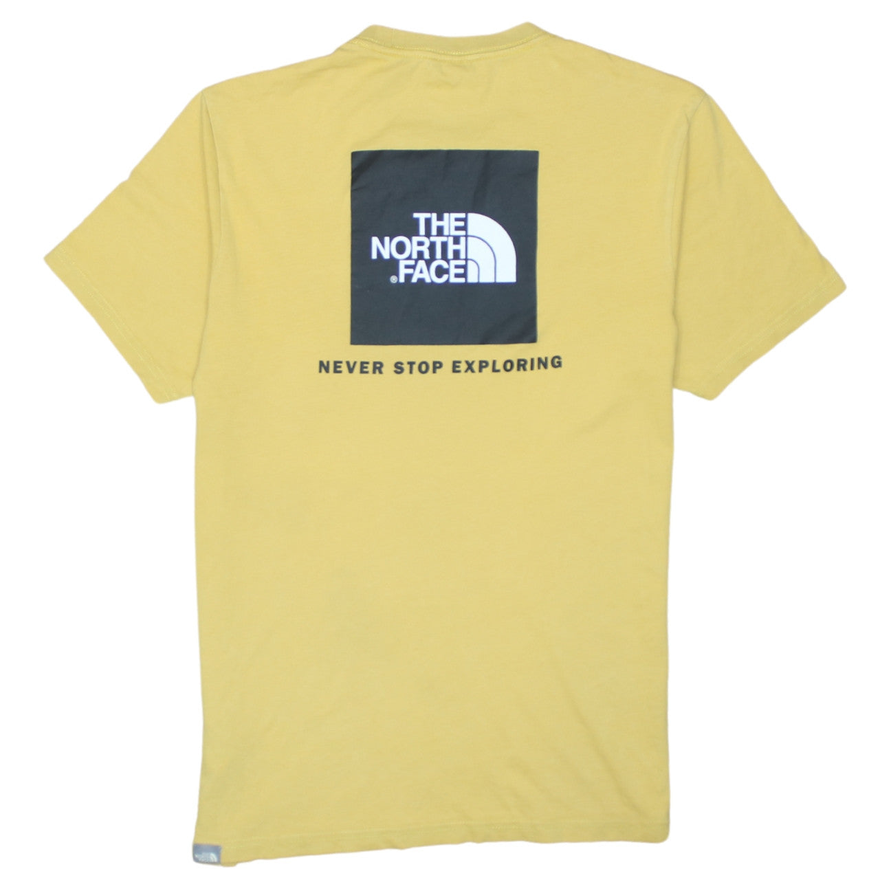 The North Face Men's Yellow Graphic Logo Crew Neck T-Shirt Size S