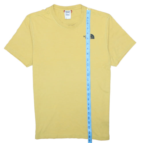 The North Face Men's Yellow Graphic Logo Crew Neck T-Shirt Size S