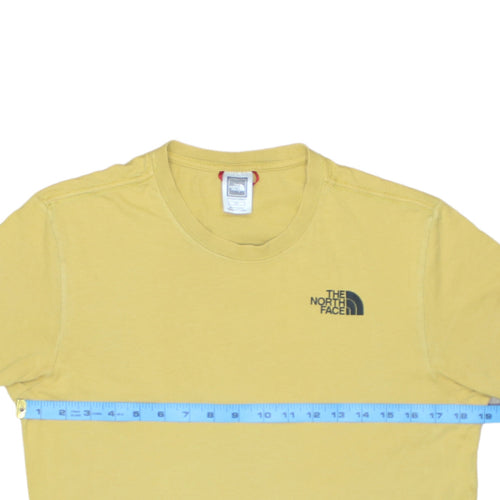 The North Face Men's Yellow Graphic Logo Crew Neck T-Shirt Size S