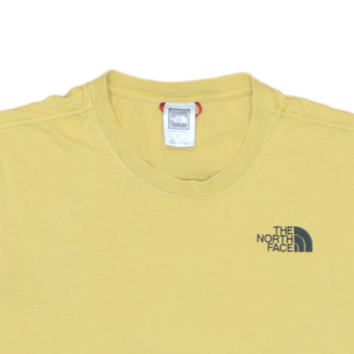 The North Face Men's Yellow Graphic Logo Crew Neck T-Shirt Size S