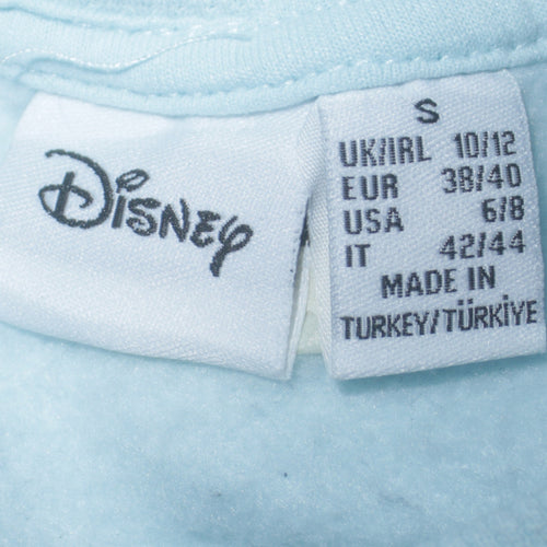 Disney Women Blue Stitch Sweatshirt Small Pullover Crew Neck