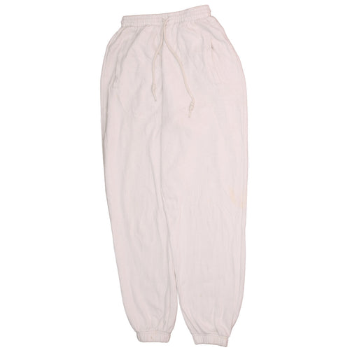Adidas Womens White Jogger Sweatpants Size 6 Cotton Blend