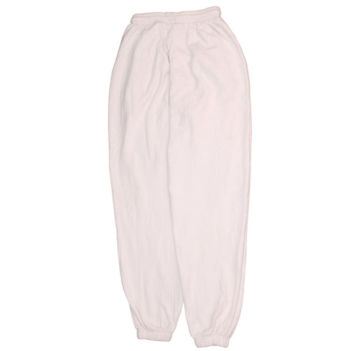 Adidas Womens White Jogger Sweatpants Size 6 Cotton Blend