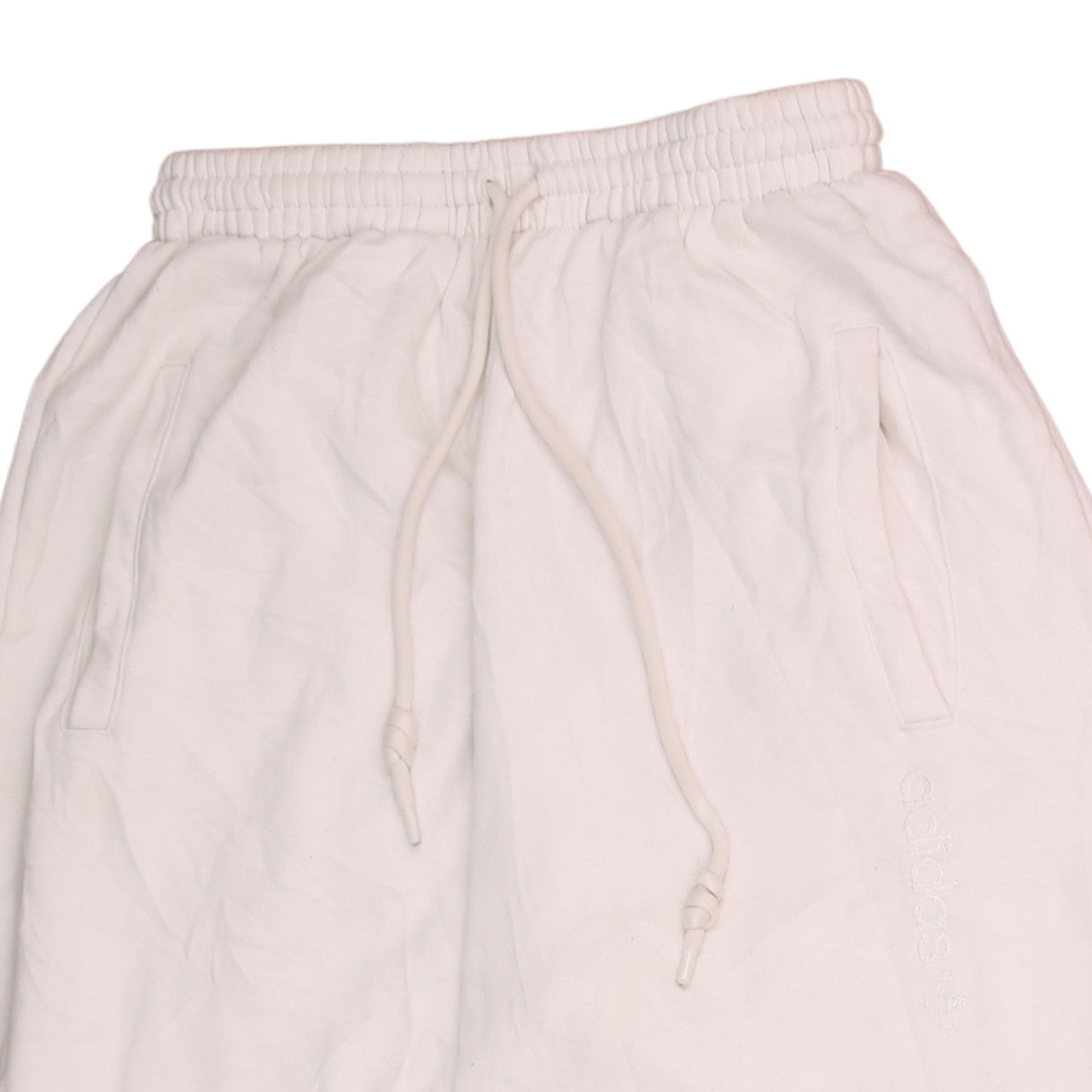 Adidas Womens White Jogger Sweatpants Size 6 Cotton Blend