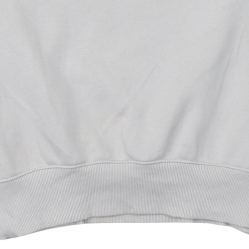 Nike Women Beige XS Pullover Crew Neck Sweatshirt Classic Logo