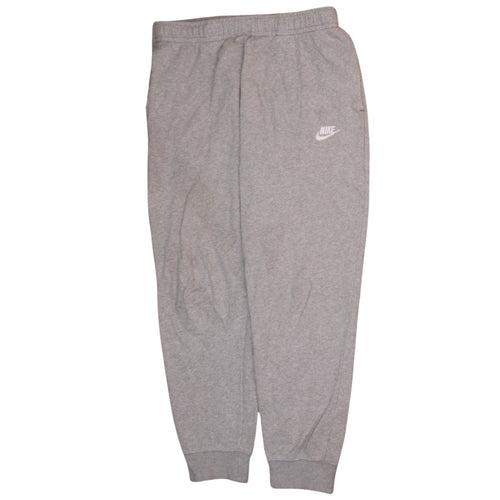 Nike Mens Grey Fleece Jogger Sweatpants L Regular Fit