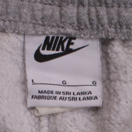 Nike Mens Grey Fleece Jogger Sweatpants L Regular Fit