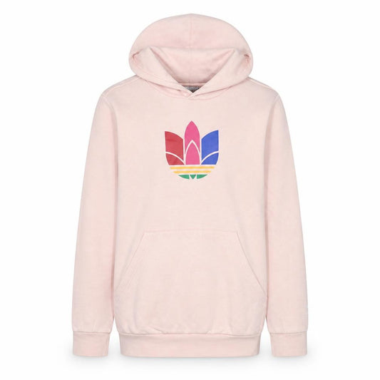 Adidas Girls Pink Logo Pullover Hoodie 13-14 Years Regular Fit Lightweight