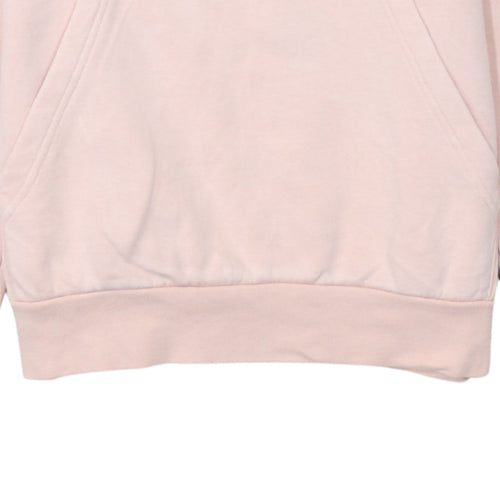 Adidas Girls Pink Logo Pullover Hoodie 13-14 Years Regular Fit Lightweight