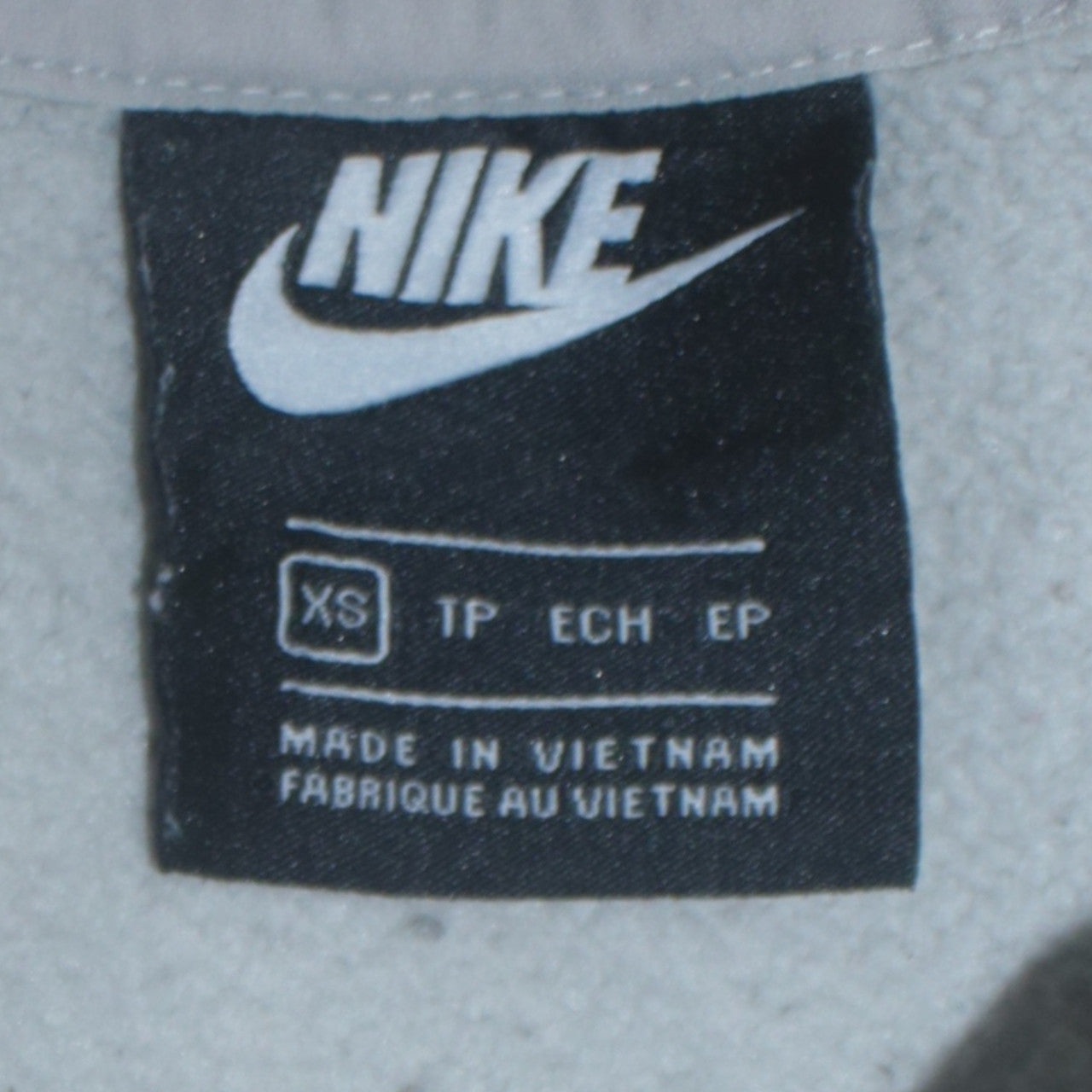 Nike Womens Beige XS Pullover Hoodie Gold Logo Just Do It