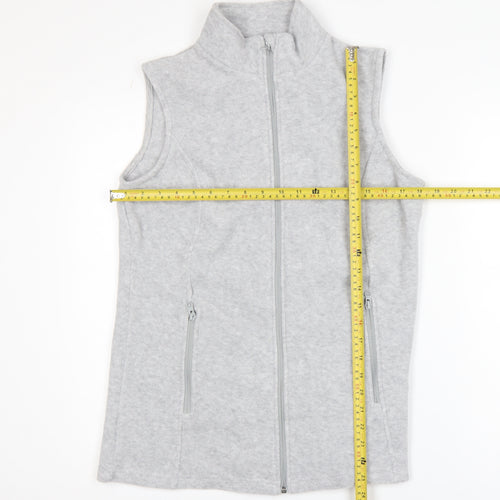 Damart Womens Grey Thermal Fleece Waistcoat Size 10