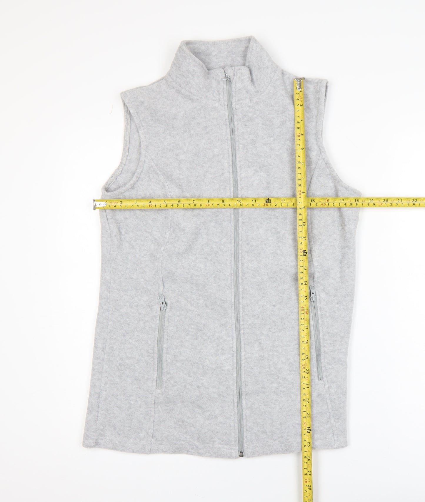 Damart Womens Grey Thermal Fleece Waistcoat Size 10