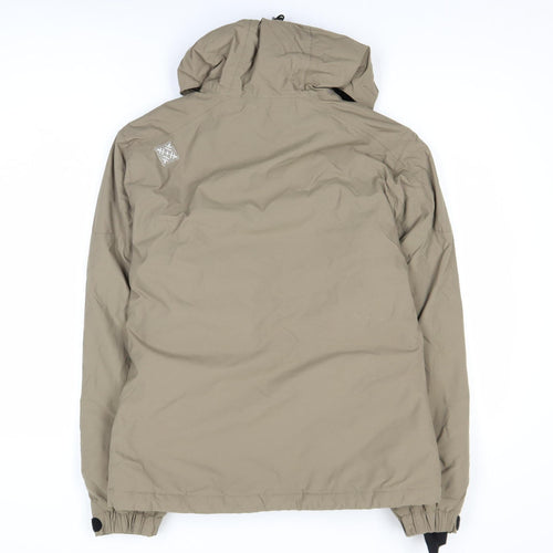 Oxbow Women’s Beige Hooded Windbreaker Jacket Size 2 Nylon Lightweight