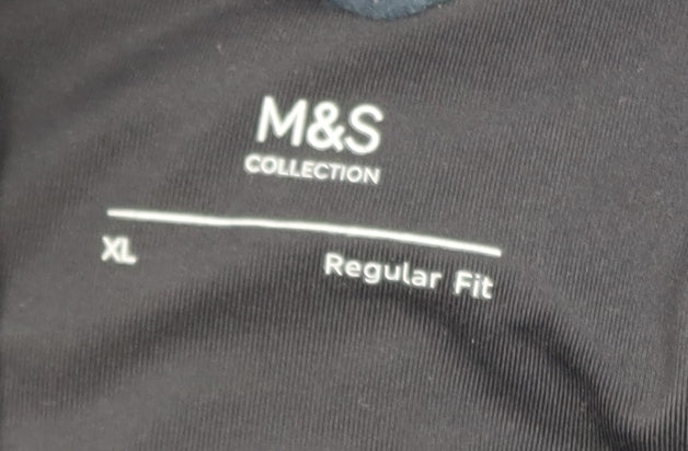 Marks and Spencer Men's Blue Fleece Jacket XL Regular Fit Zip Pockets