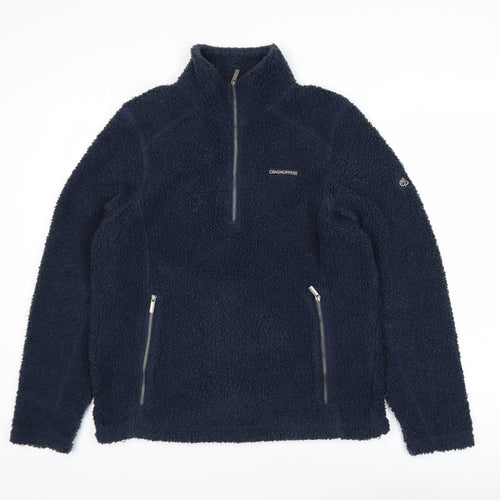 Craghoppers Men's Blue Fleece 1/4 Zip Pullover Sweatshirt Size S