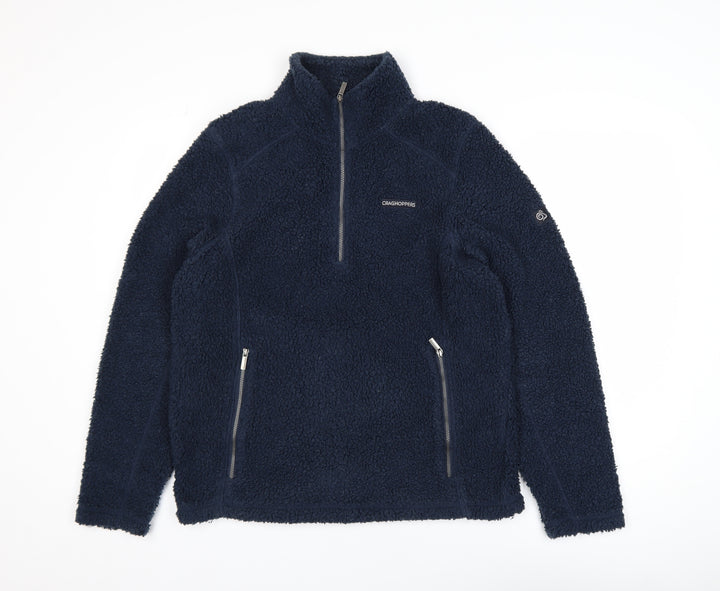 Craghoppers Men's Blue Fleece 1/4 Zip Pullover Sweatshirt Size S