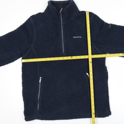 Craghoppers Men's Blue Fleece 1/4 Zip Pullover Sweatshirt Size S