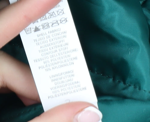 Primark Women’s Green Faux Fur Hooded Parka Coat Size 12