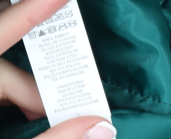 Primark Women’s Green Faux Fur Hooded Parka Coat Size 12