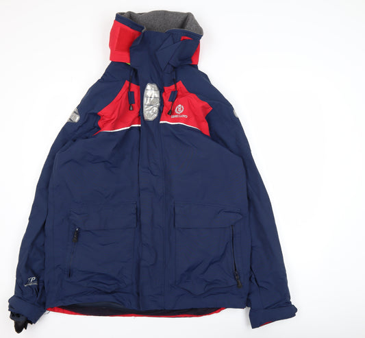 Henri Lloyd Men’s Blue Waterproof Marine Parka Jacket L