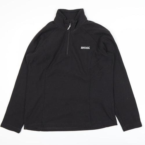 Regatta Great Outdoors Women’s Black Fleece Half Zip Jacket UK 14