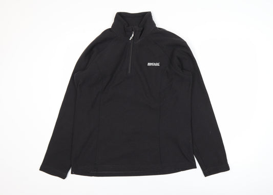 Regatta Great Outdoors Women’s Black Fleece Half Zip Jacket UK 14
