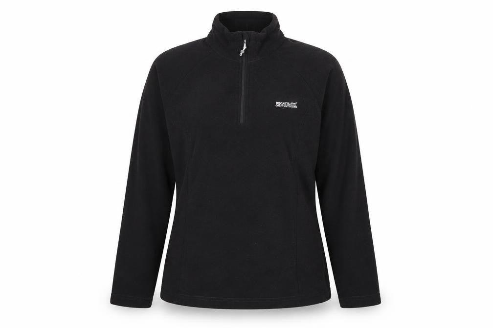 Regatta Great Outdoors Women’s Black Fleece Half Zip Jacket UK 14