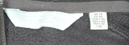 Regatta Great Outdoors Women’s Black Fleece Half Zip Jacket UK 14