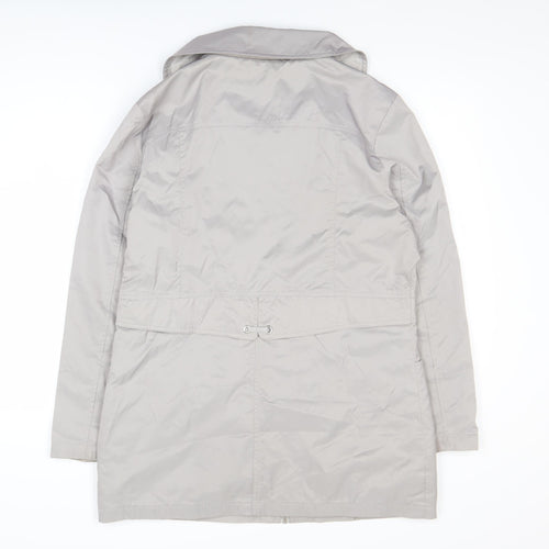 Finesse Women’s Grey Size 12 Mid-Length Zip Jacket
