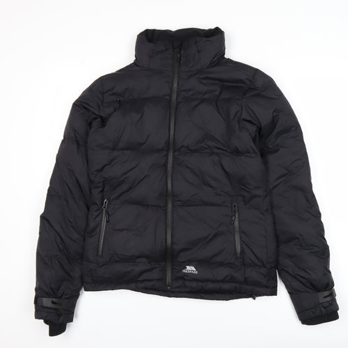 Trespass Men's Black Small Down Puffer Jacket Water Resistant Winter Coat