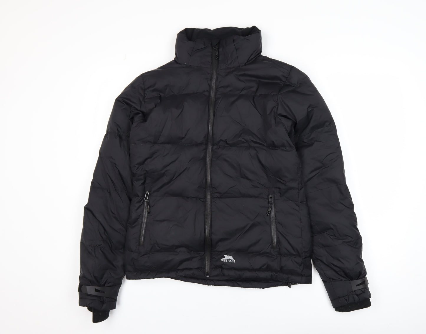 Trespass Men's Black Small Down Puffer Jacket Water Resistant Winter Coat