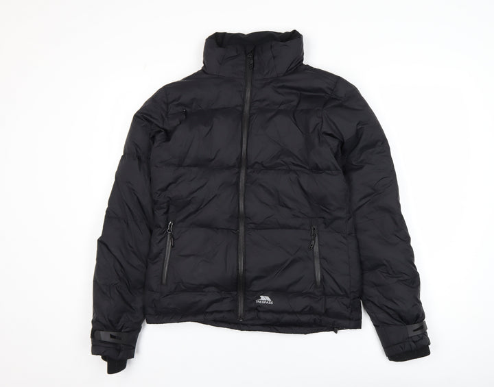 Trespass Men's Black Small Down Puffer Jacket Water Resistant Winter Coat