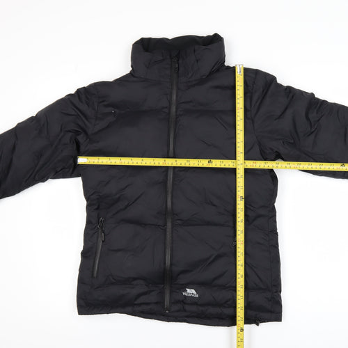Trespass Men's Black Small Down Puffer Jacket Water Resistant Winter Coat