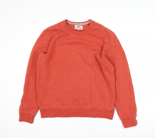Lands' End Men's Red Pullover Sweatshirt Size M Crew Neck Fleece