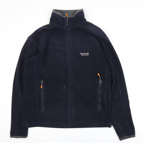 Regatta Men's Navy Blue Fleece Full Zip Jacket Size S Outdoor Wear