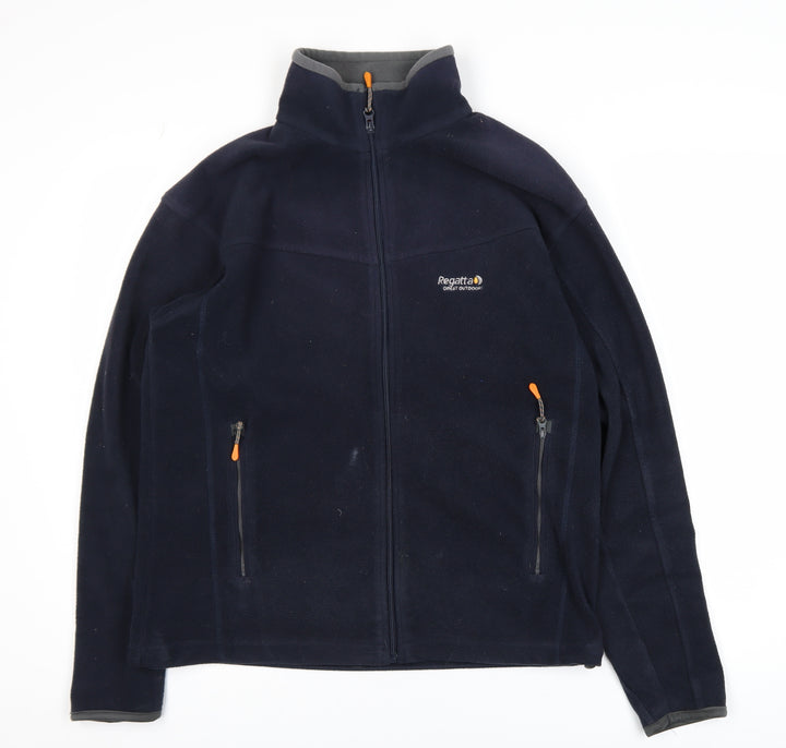 Regatta Men's Navy Blue Fleece Full Zip Jacket Size S Outdoor Wear