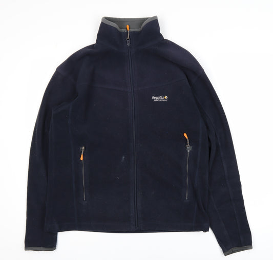 Regatta Men's Navy Blue Fleece Full Zip Jacket Size S Outdoor Wear