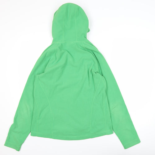 The North Face Women's Green Fleece Full Zip Hooded Active Jacket Size L