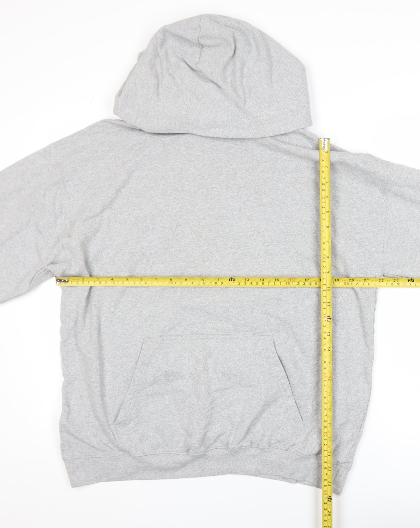 boohooMAN Men’s Grey Pullover Hoodie S Graphic Angel Print