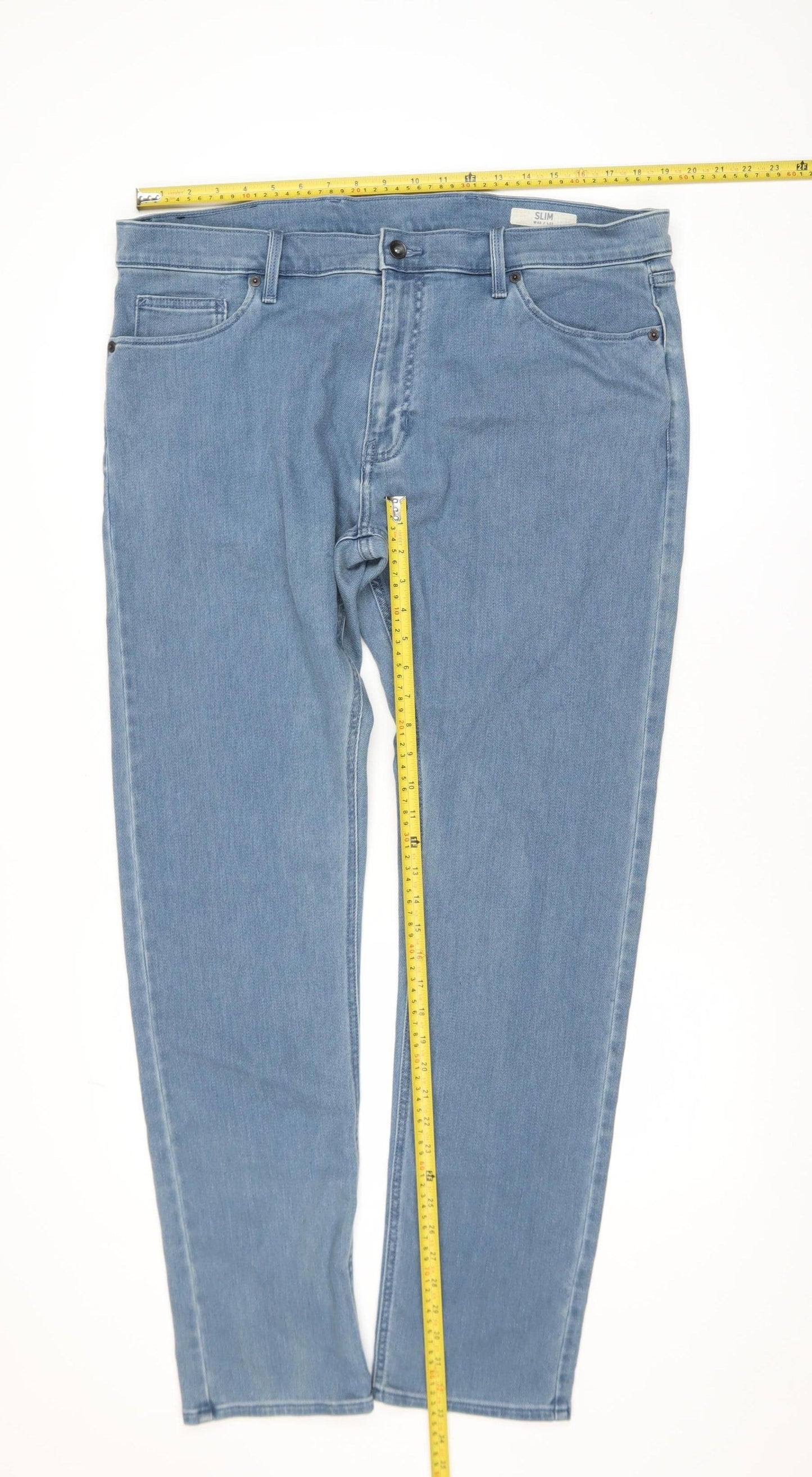 Marks and Spencer Men’s Blue Slim Fit Denim Jeans W40 L33